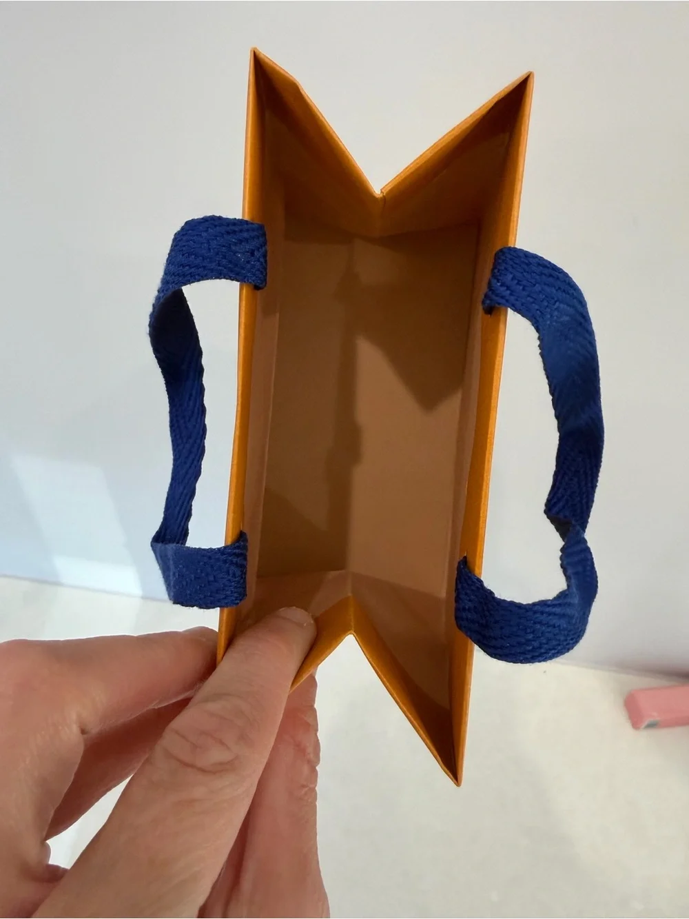 Small Louis Vuitton shopping bag orange